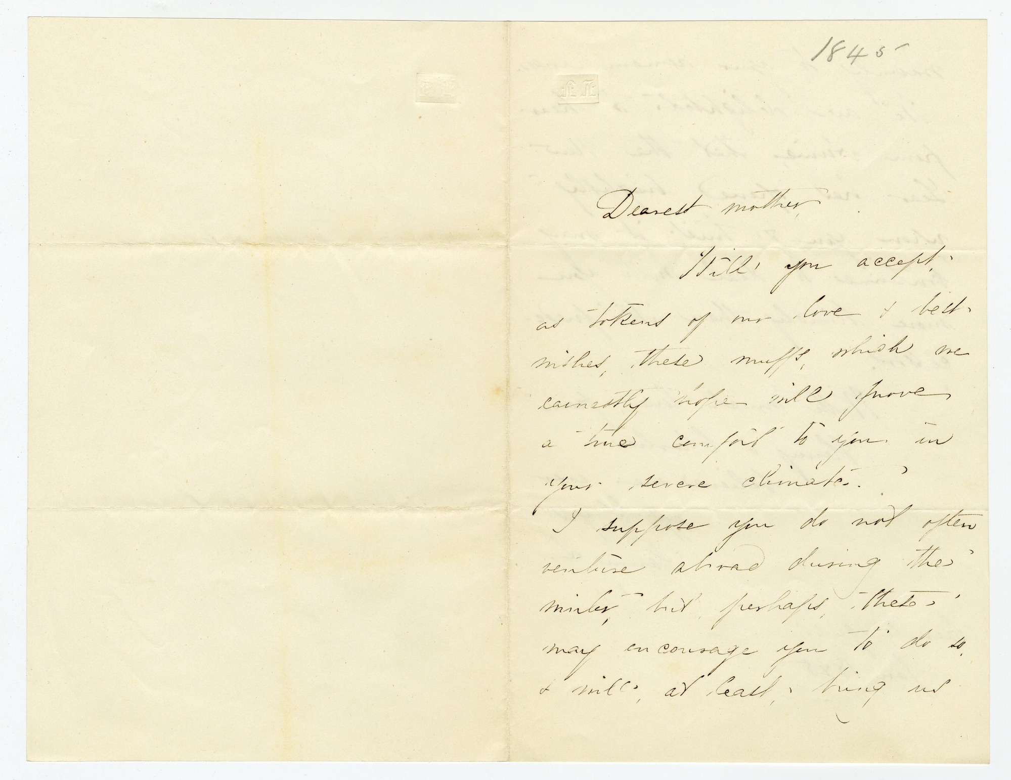 Manuscript letter