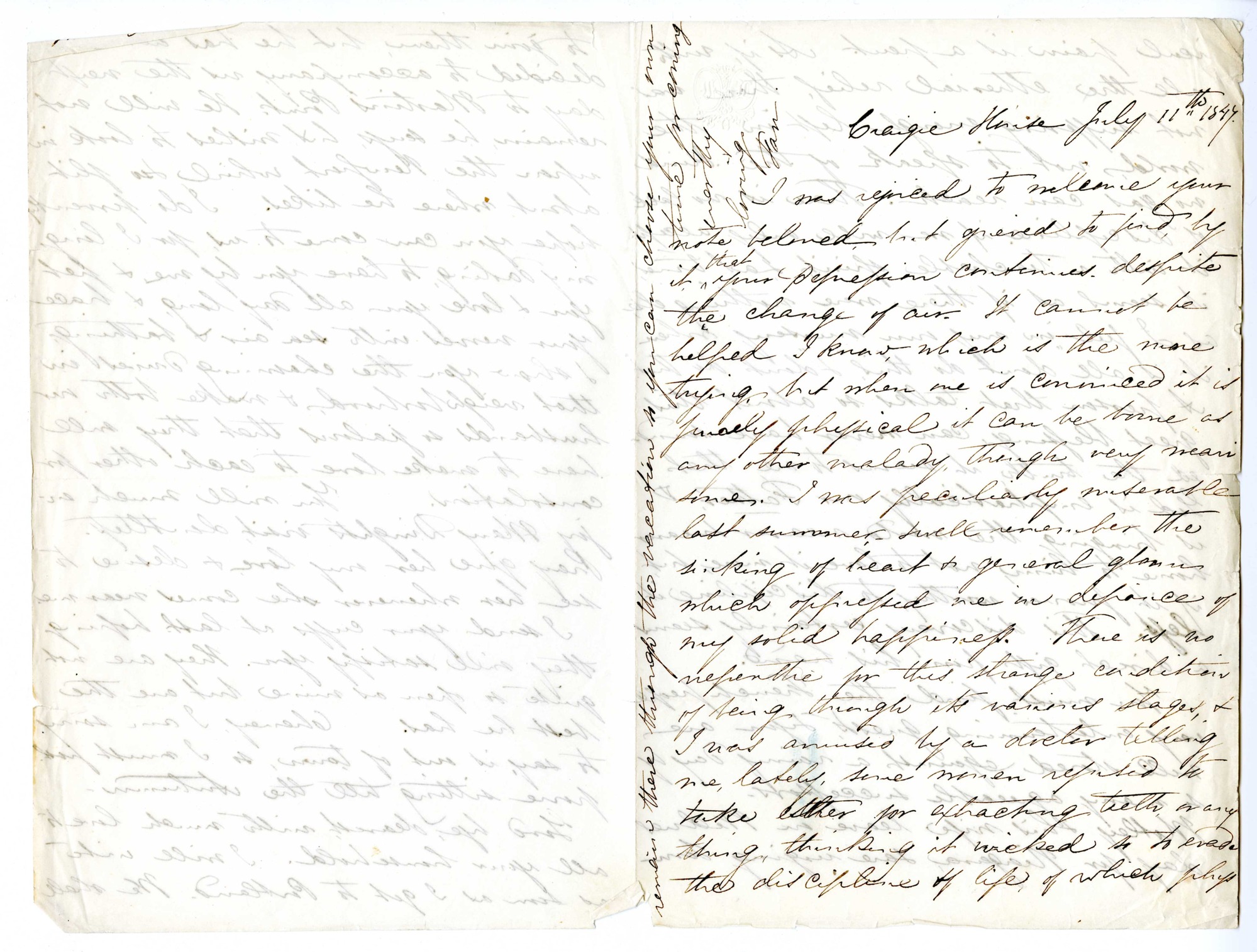 Manuscript letter