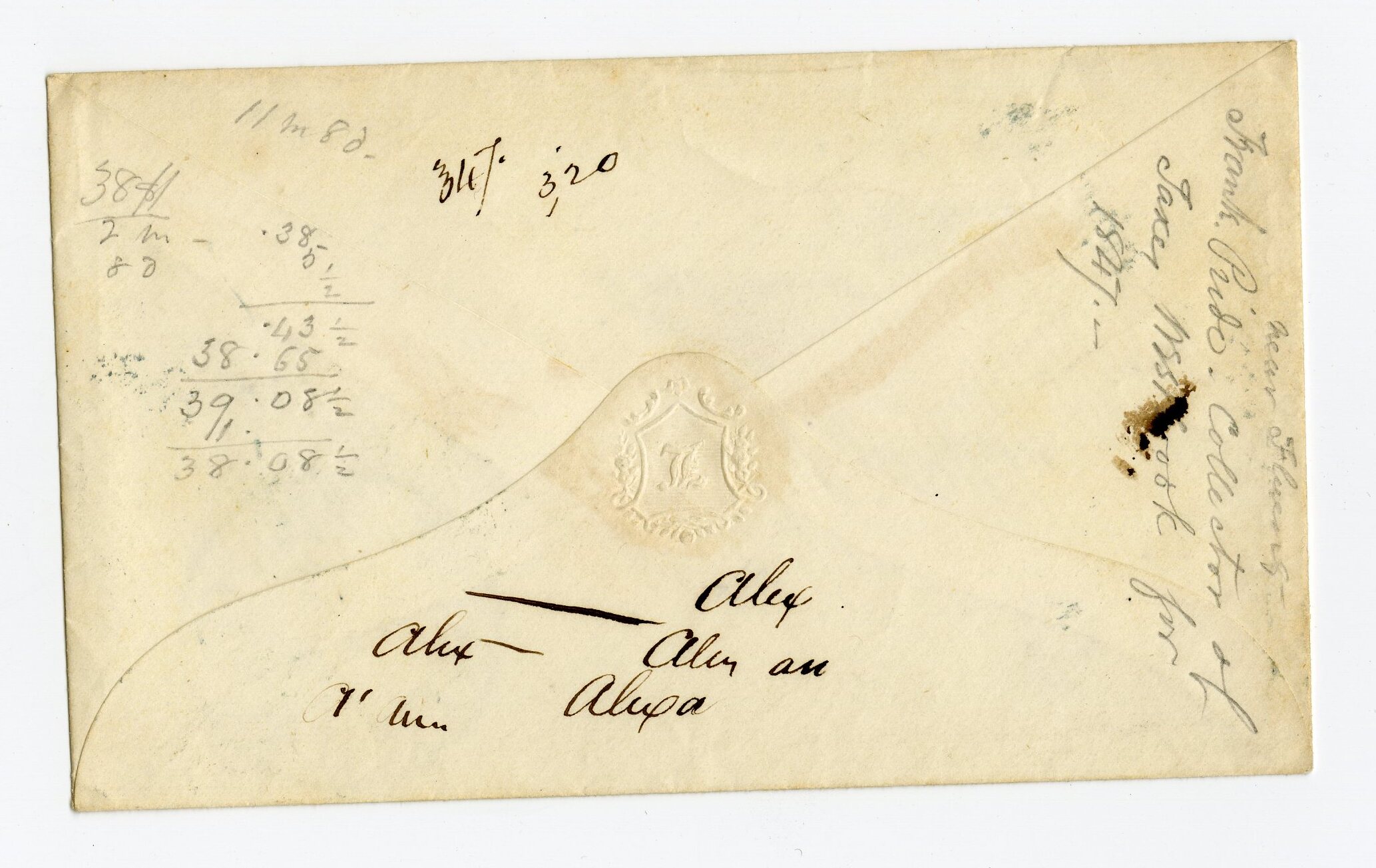 Manuscript letter