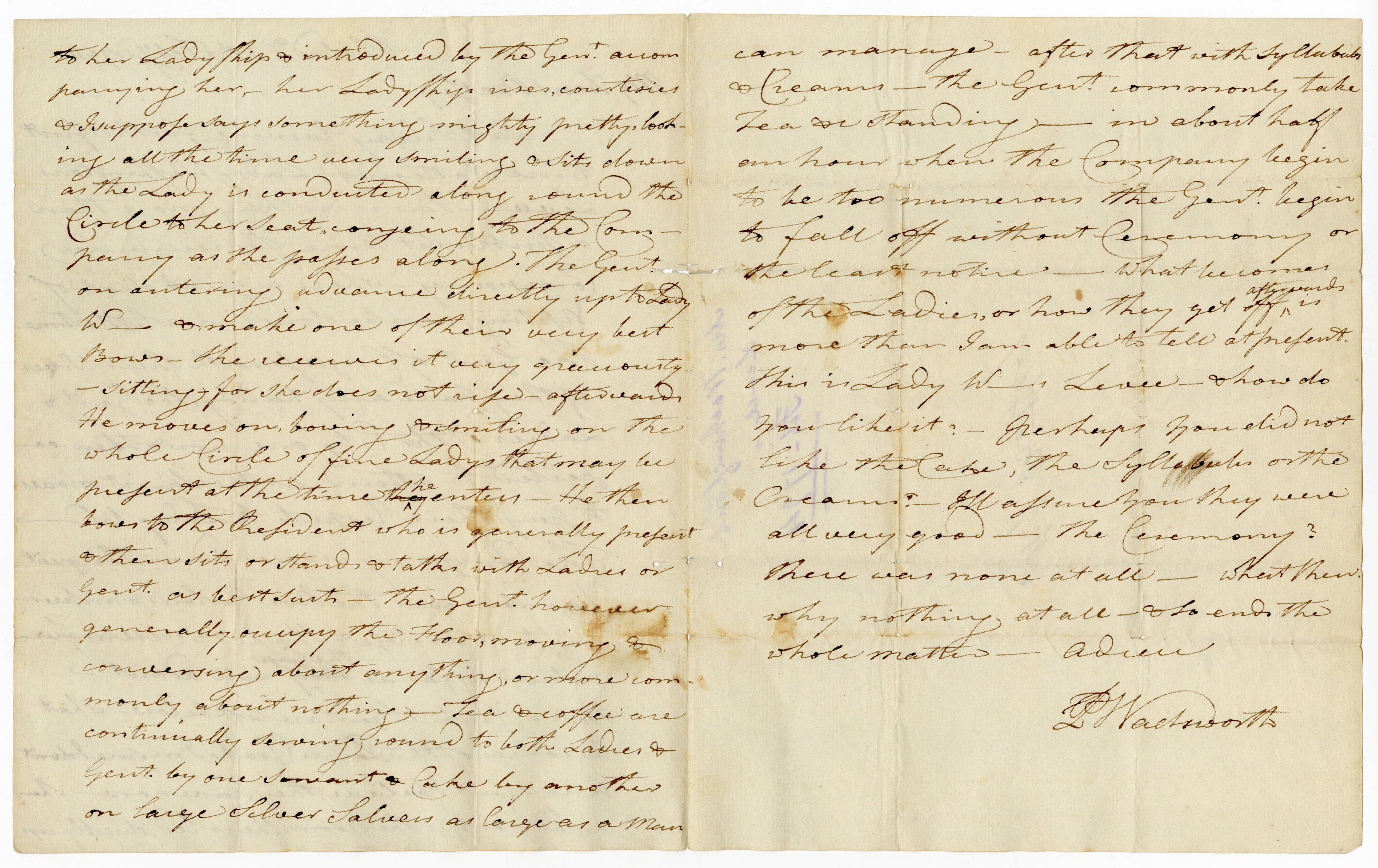 Manuscript letter