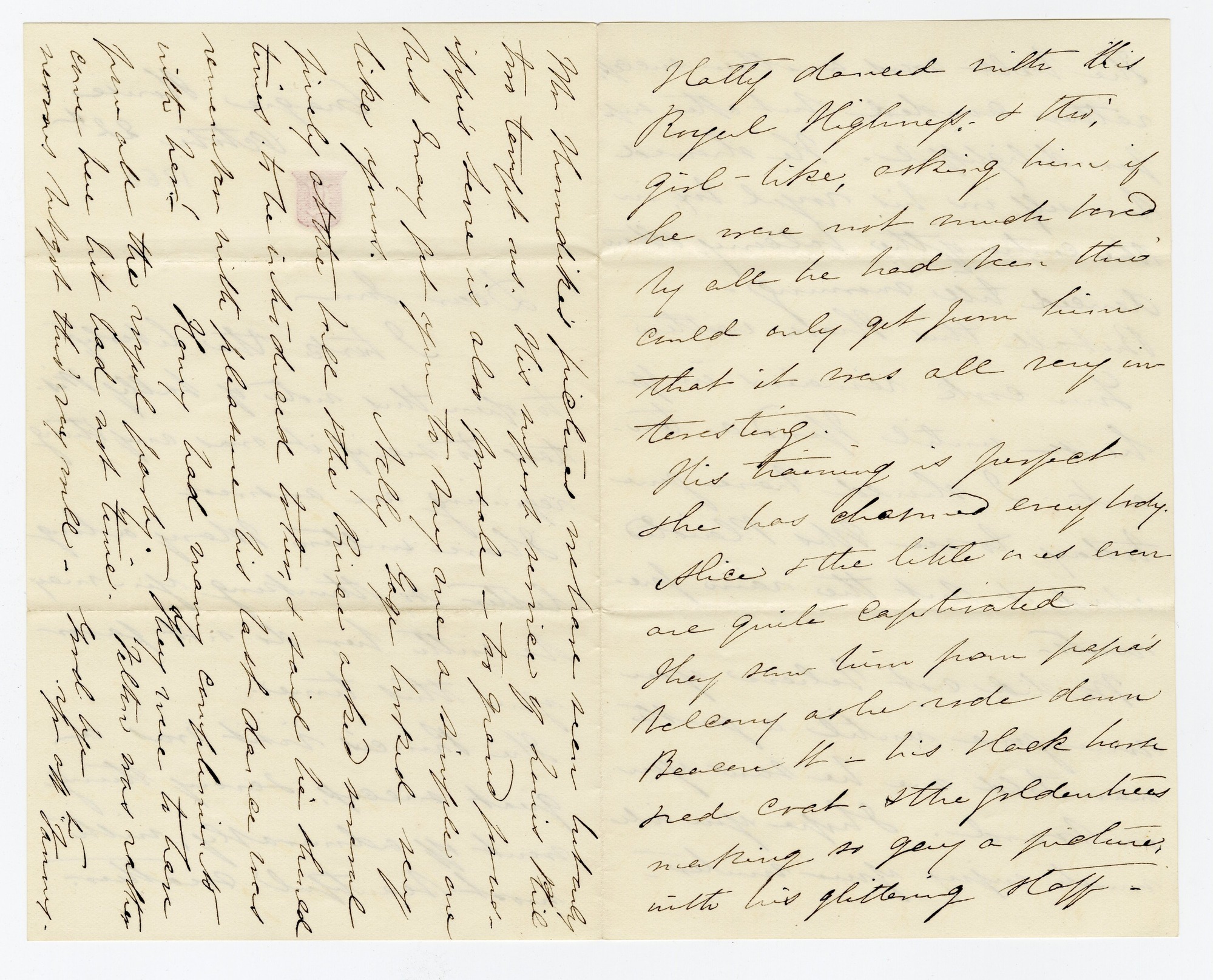 Manuscript letter
