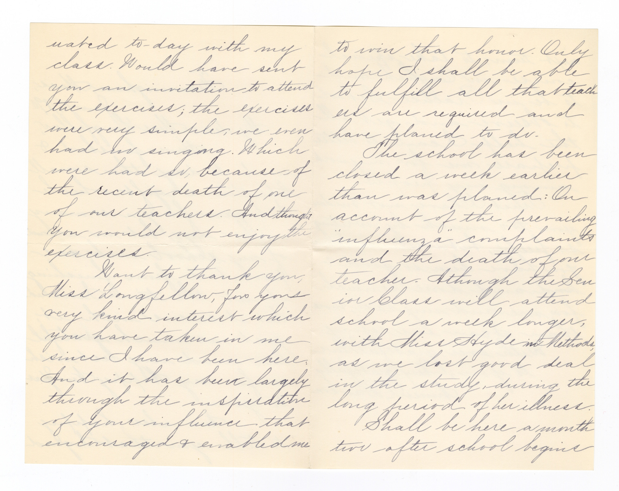 Manuscript letter