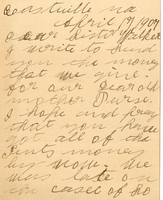 United Order of Tents - Letter from Millie A. Baker of Rehoboth Tent No. 511