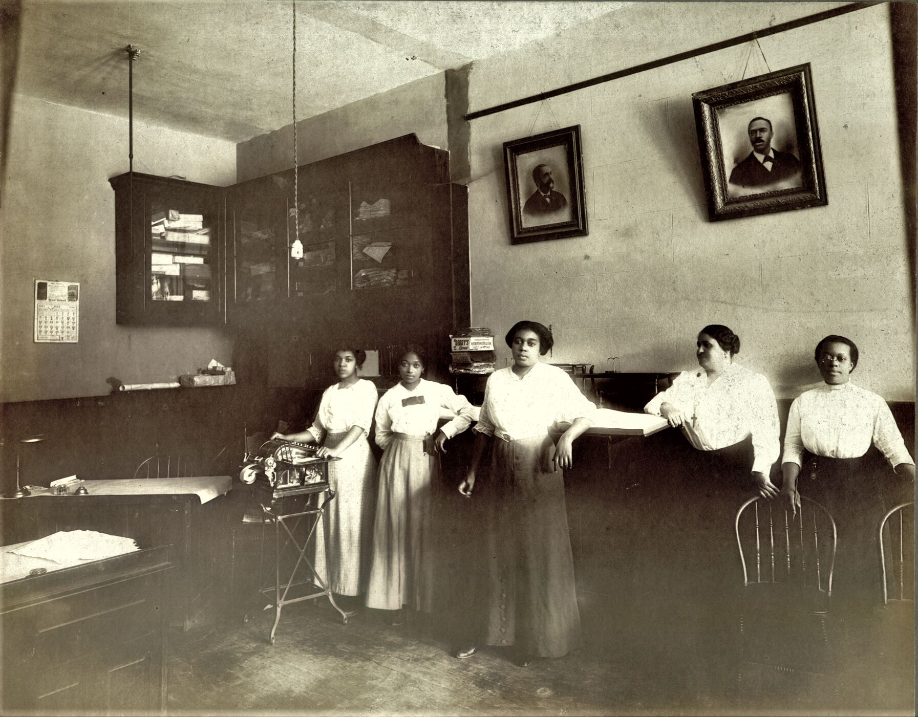 Maggie Lena Walker and employees in accounting office