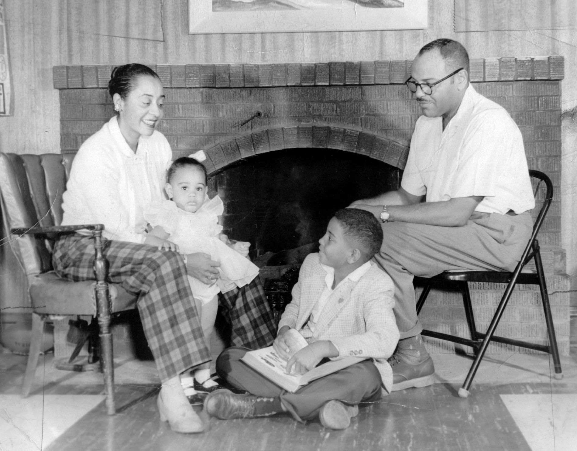 John William and Maggie Walker Lewis and their children Harriet and John William, Jr.