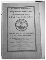 Conference Proceedings, Independent Order of St. Luke, 1921