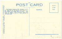 23475. The Lookout, Summit of Mt. Washburn, 10,317 FT - Yellowstone Park (Postcard)