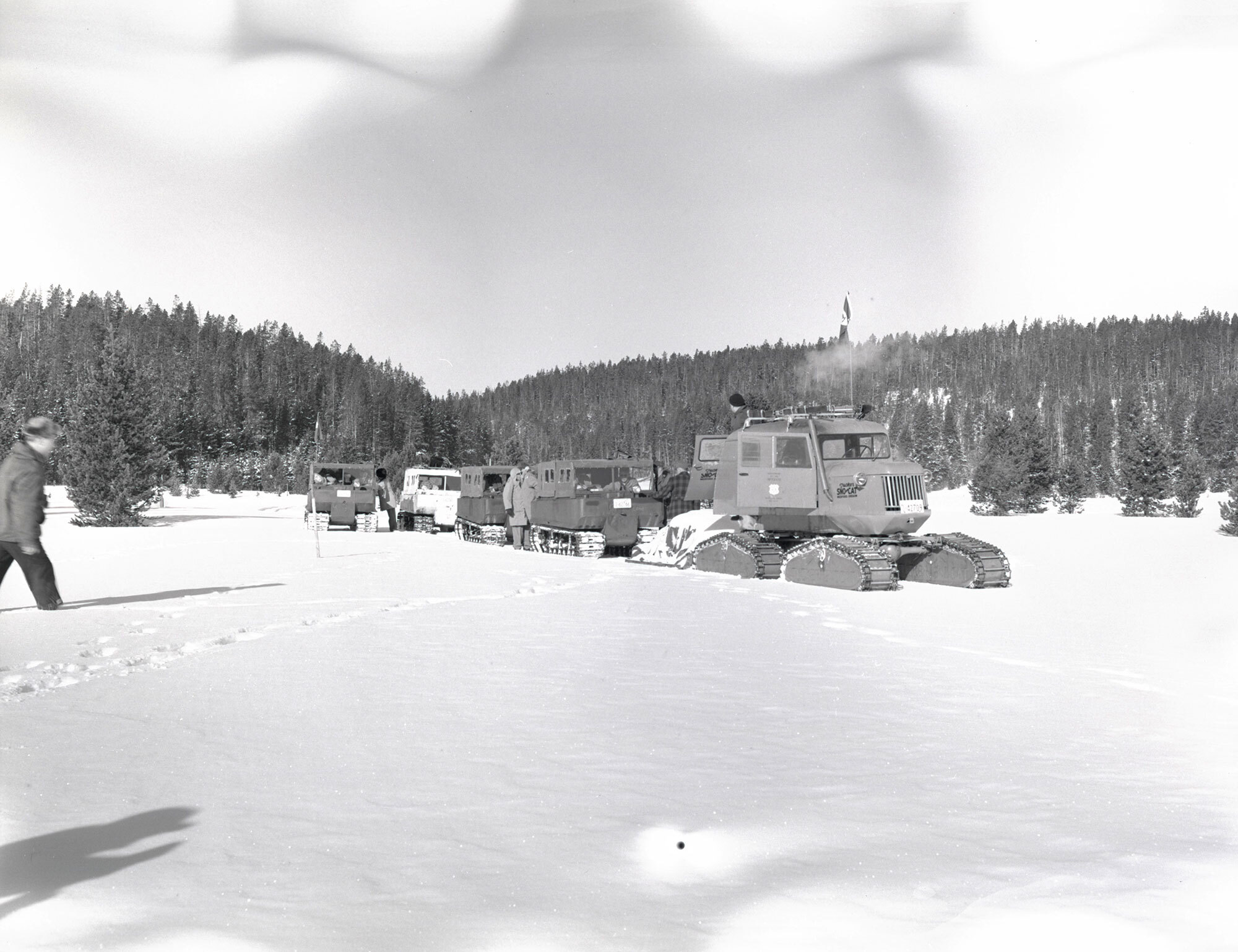 Snow survey team at Virginia Meadows