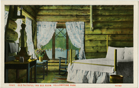 10165. Old Faithful Inn Bed Room, Yellowstone Park (Postcard)