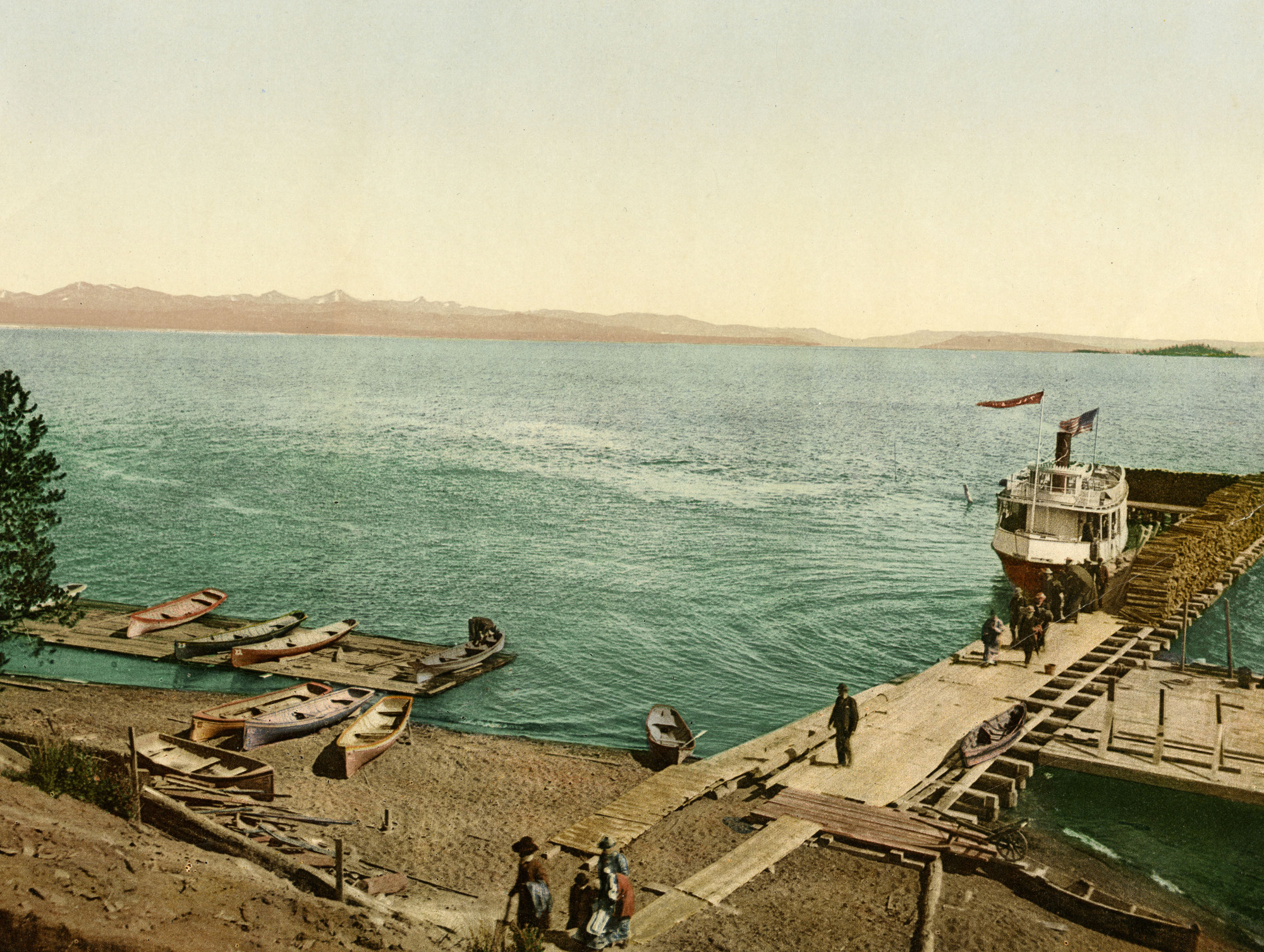 Steamer Zillah at Yellowstone Lake