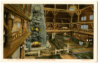 No. 135. Lobby, Old Faithful Inn, Yellowstone Park