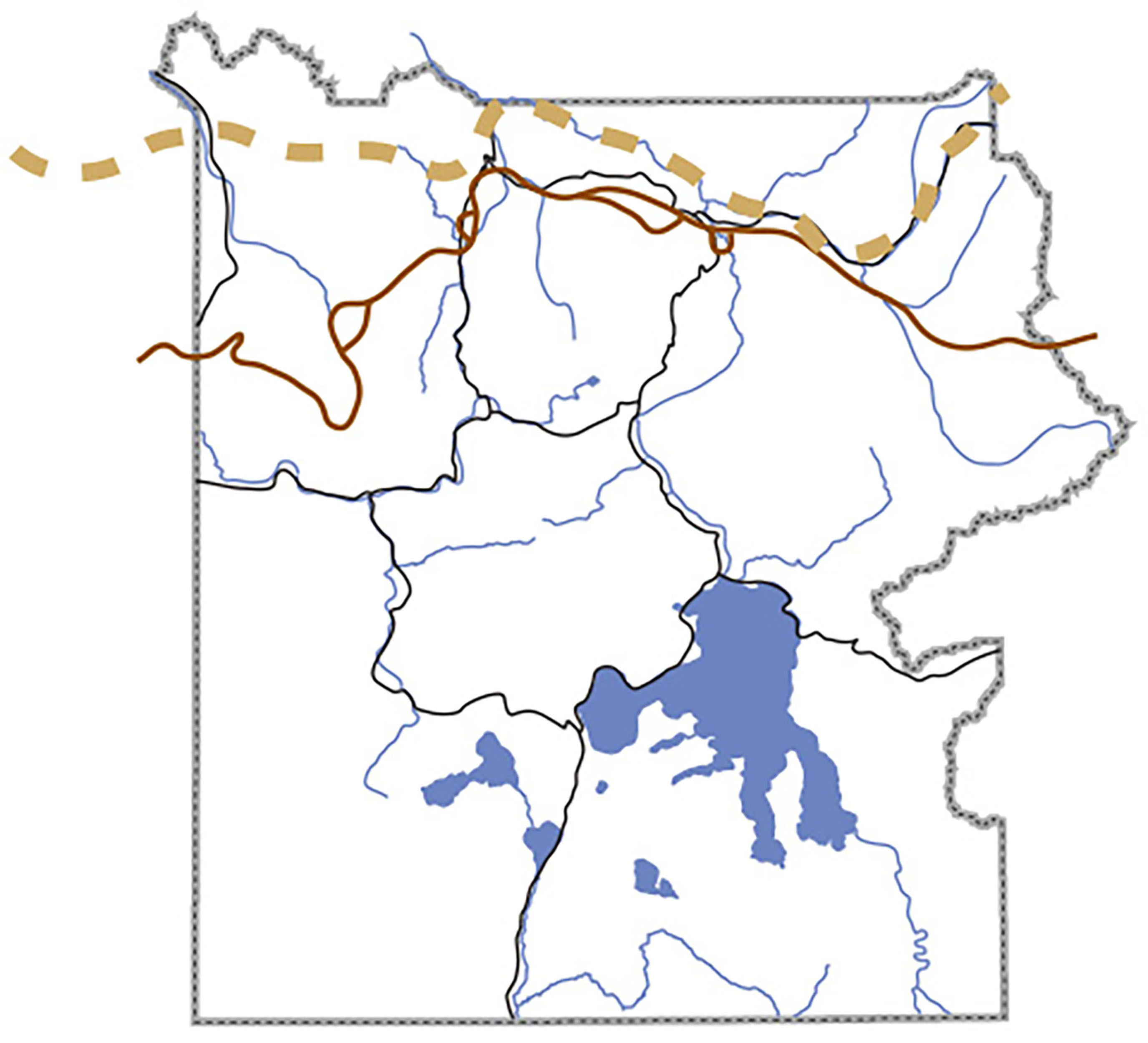 Map of the Bannock Trail