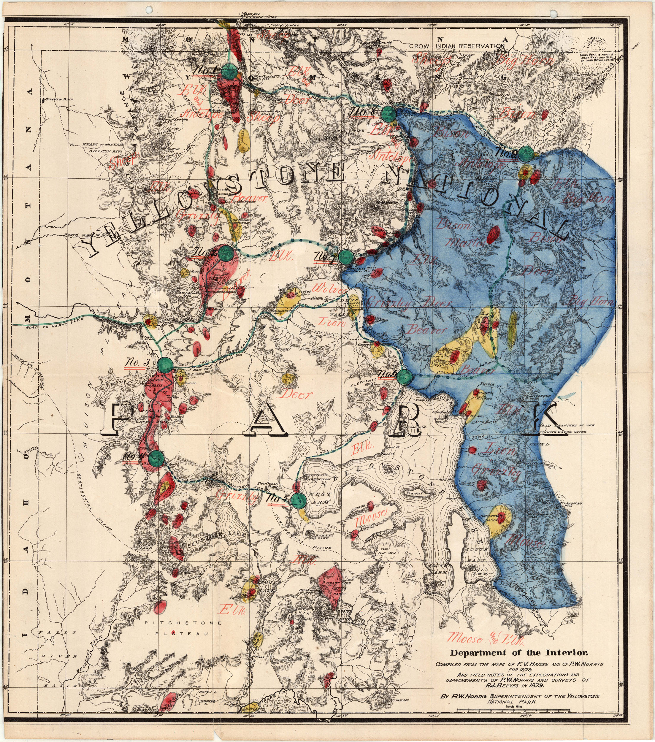 Map of Yellowstone