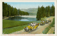 16414. Automobile Stages at Sylvan Lake, Yellowstone Park