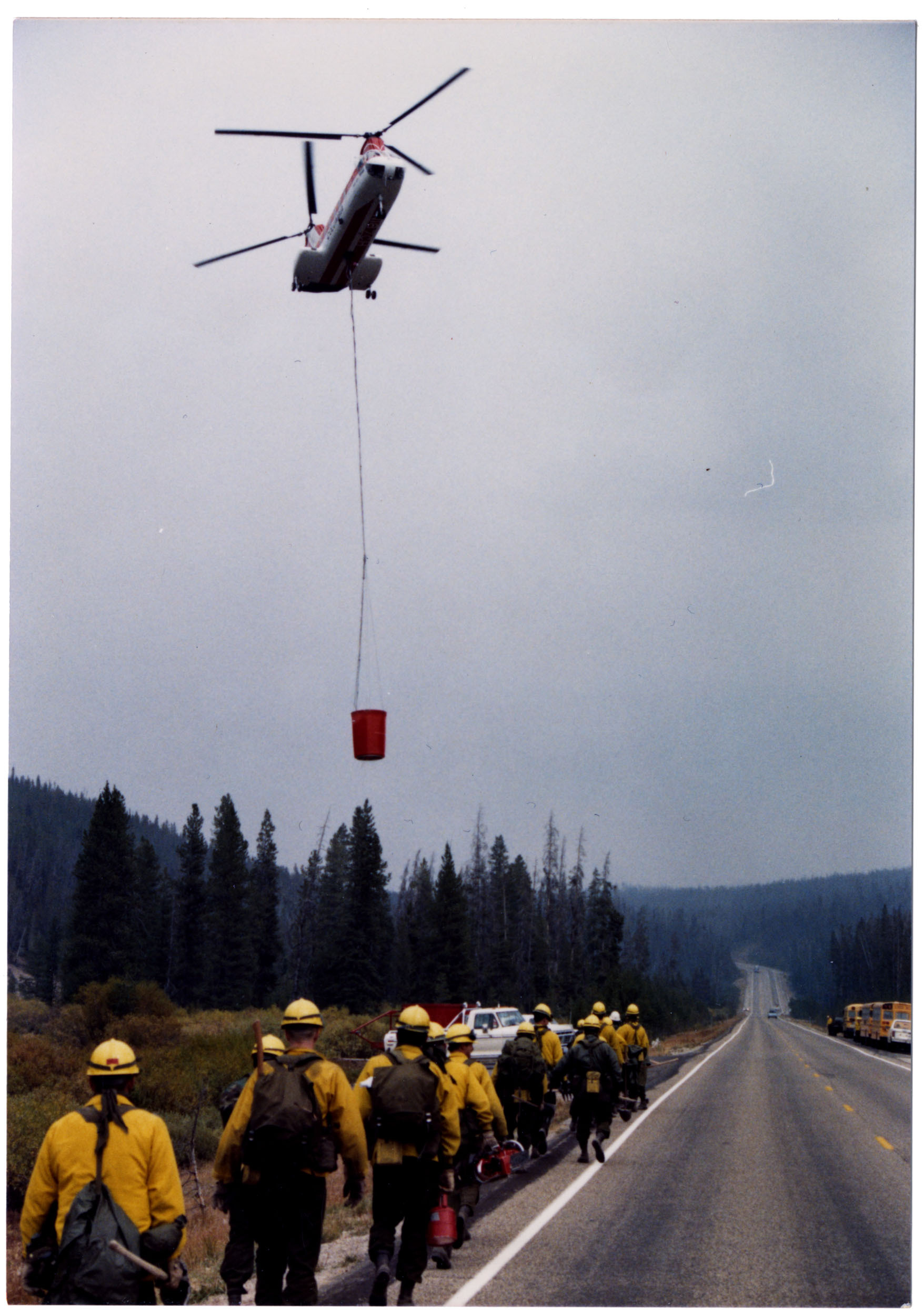 (Helicopter firefighting operations)