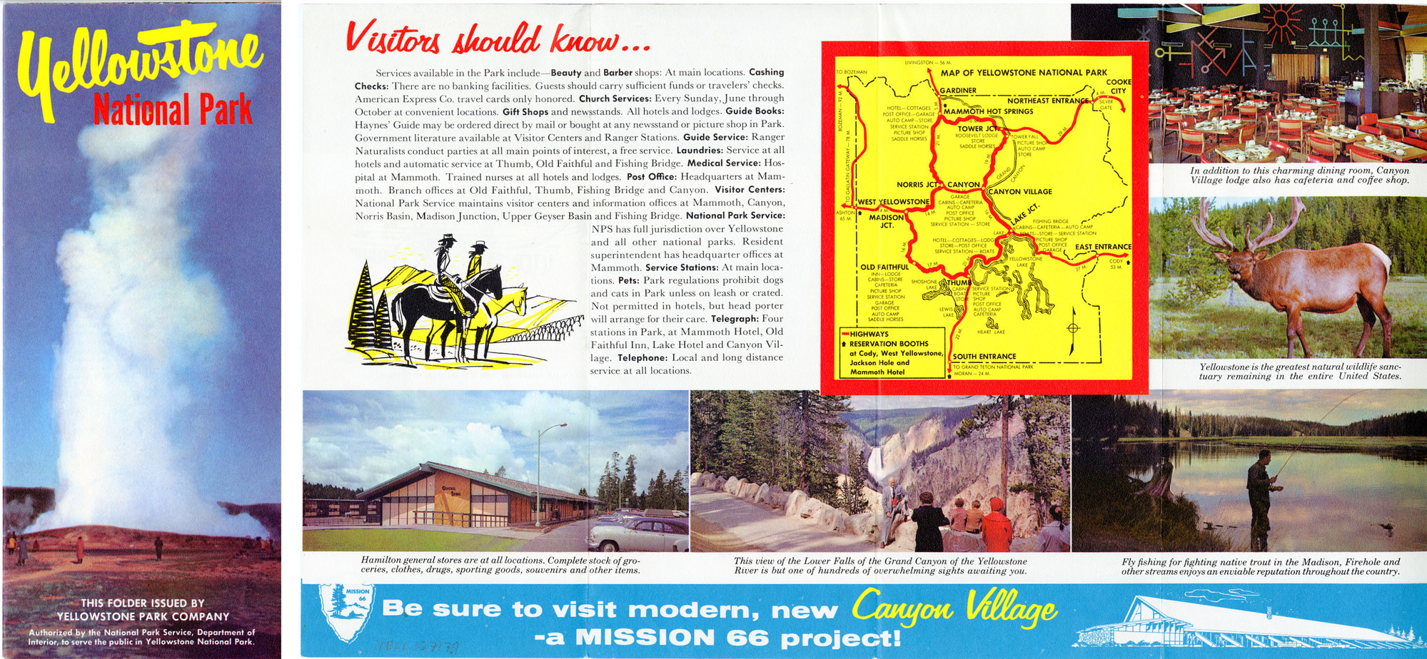 Yellowstone National Park Brochure