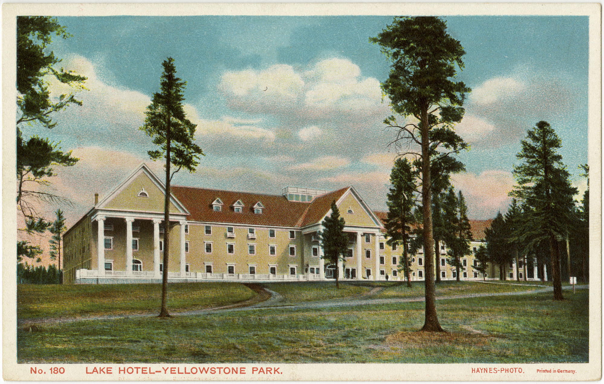 No. 180  Lake Hotel - Yellowstone Park (Postcard)