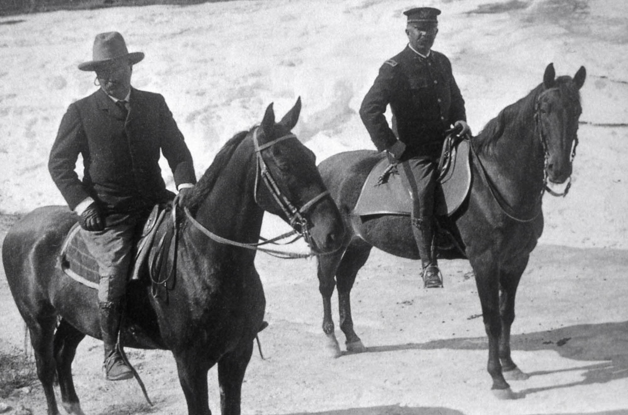 President Theodore Roosevelt at Mammoth Hot Springs