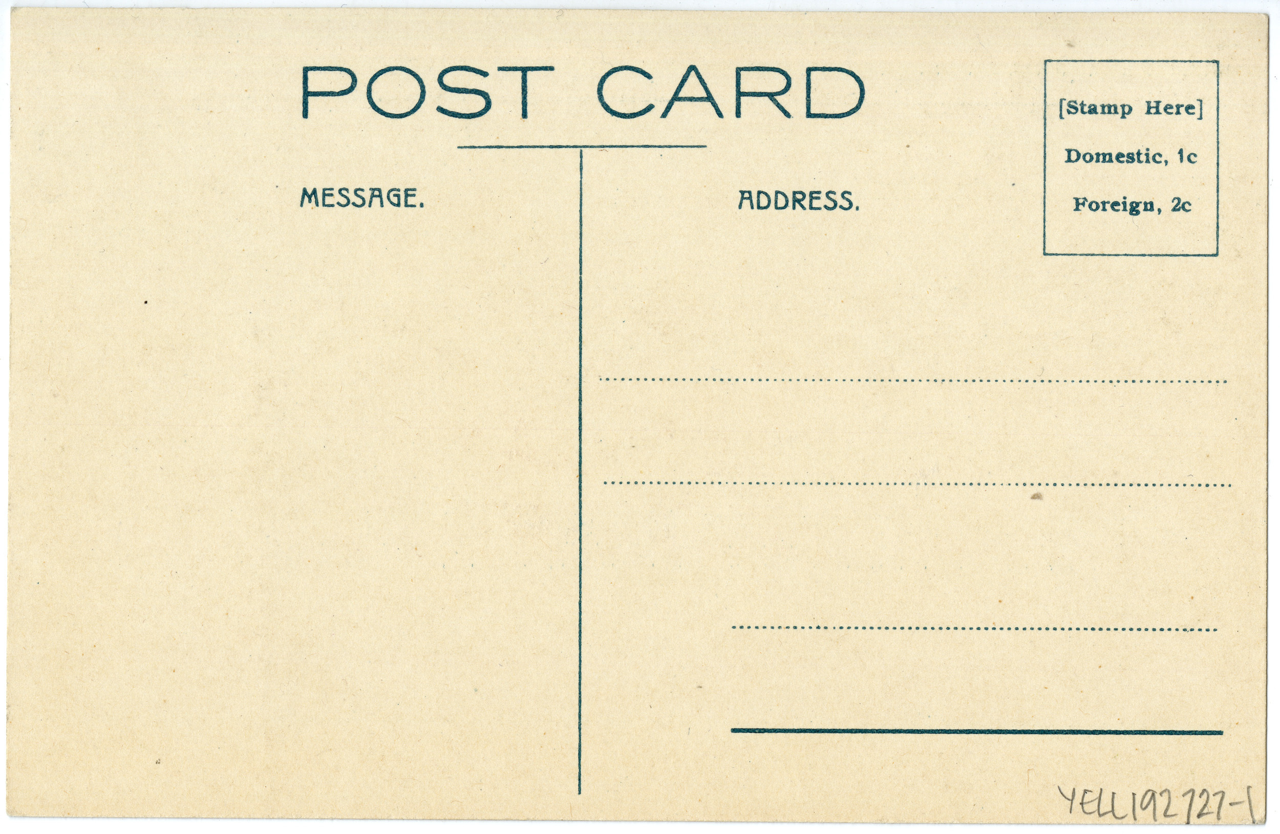 No. 118 - A Park Bear - Yellowstone Park (Postcard)