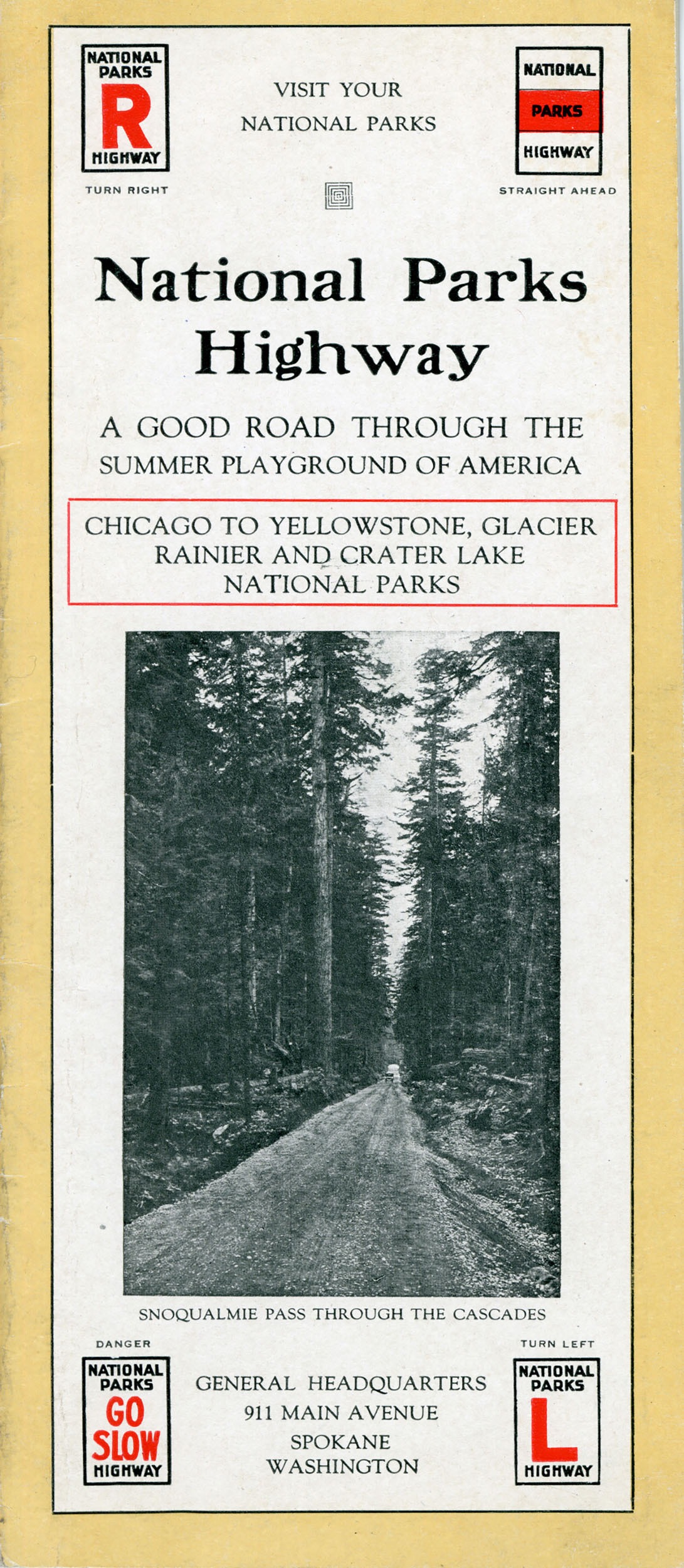 National Parks Highway Pamphlet