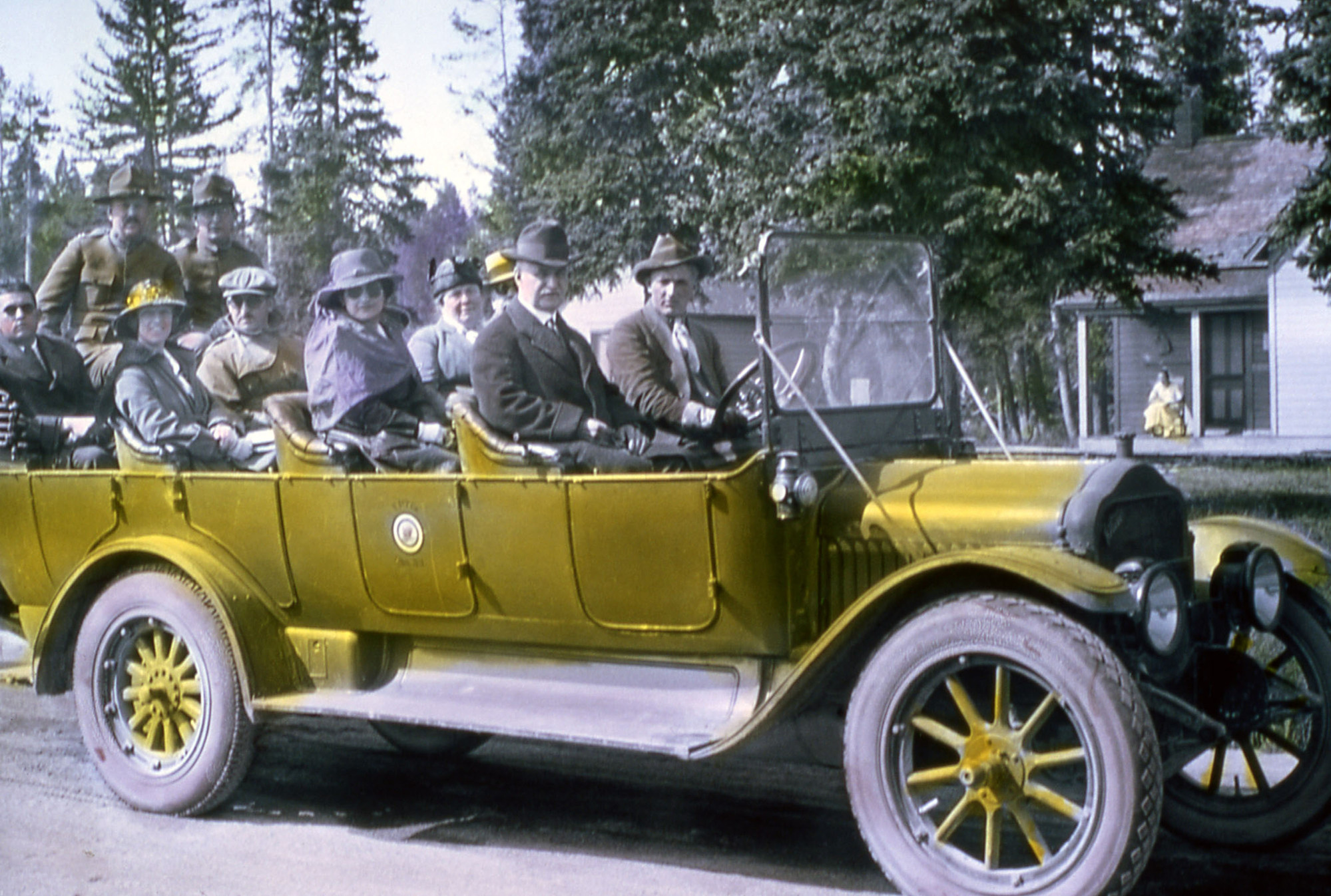 Yellowstone Park Transportation Company bus at West Thumb