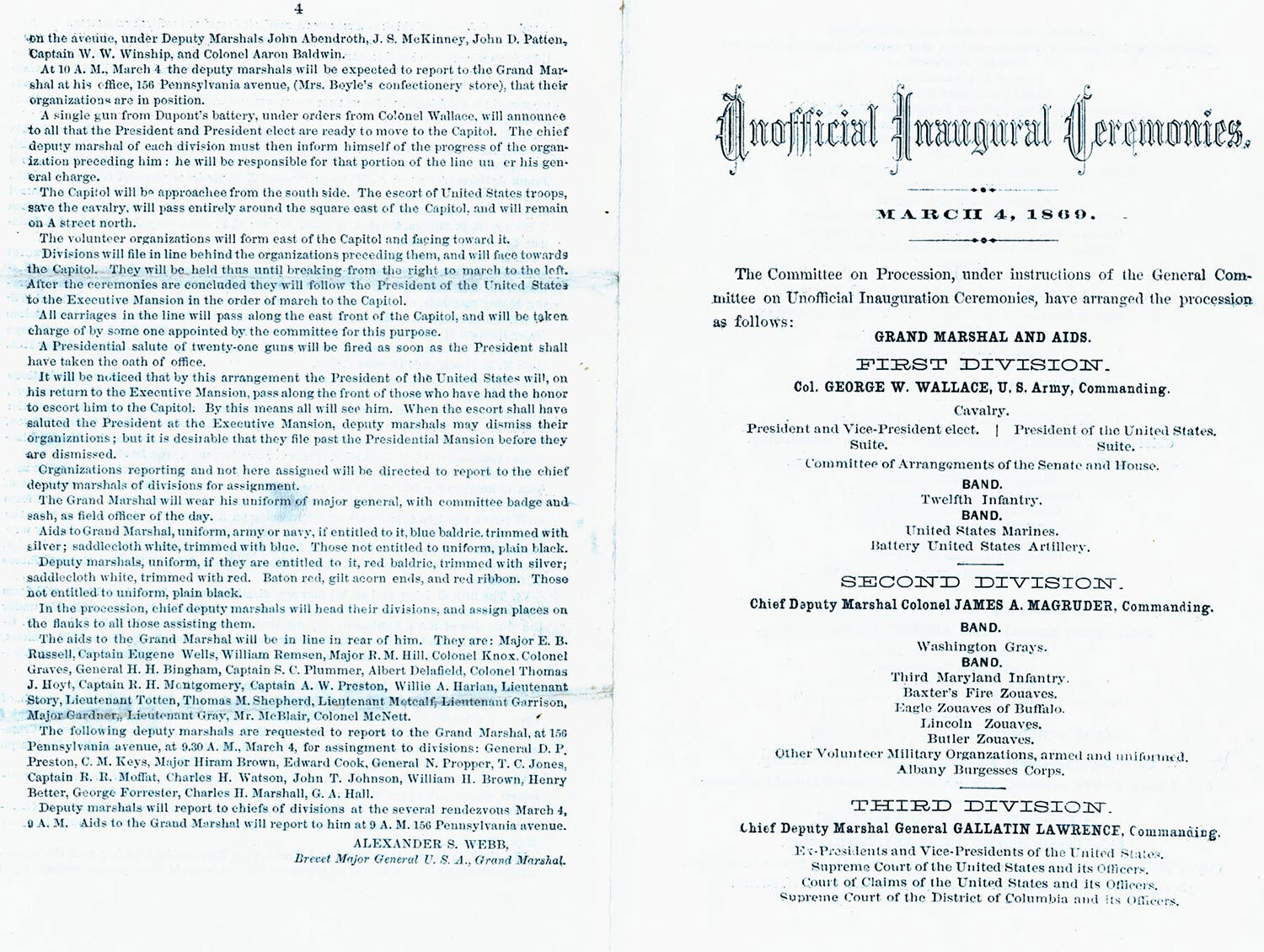 (Program, "Unofficial Inauguration Ceremonies")