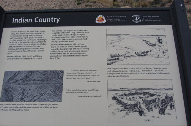 
An wayside titled "Indian Country" with historical information and illustrations.