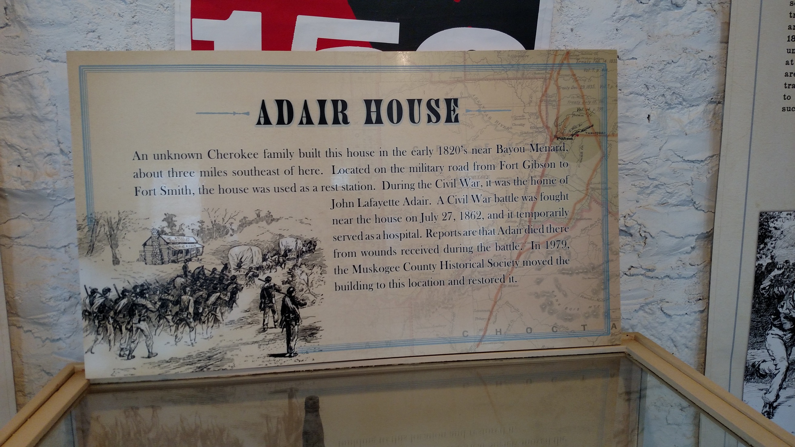 A display in a museum setting.