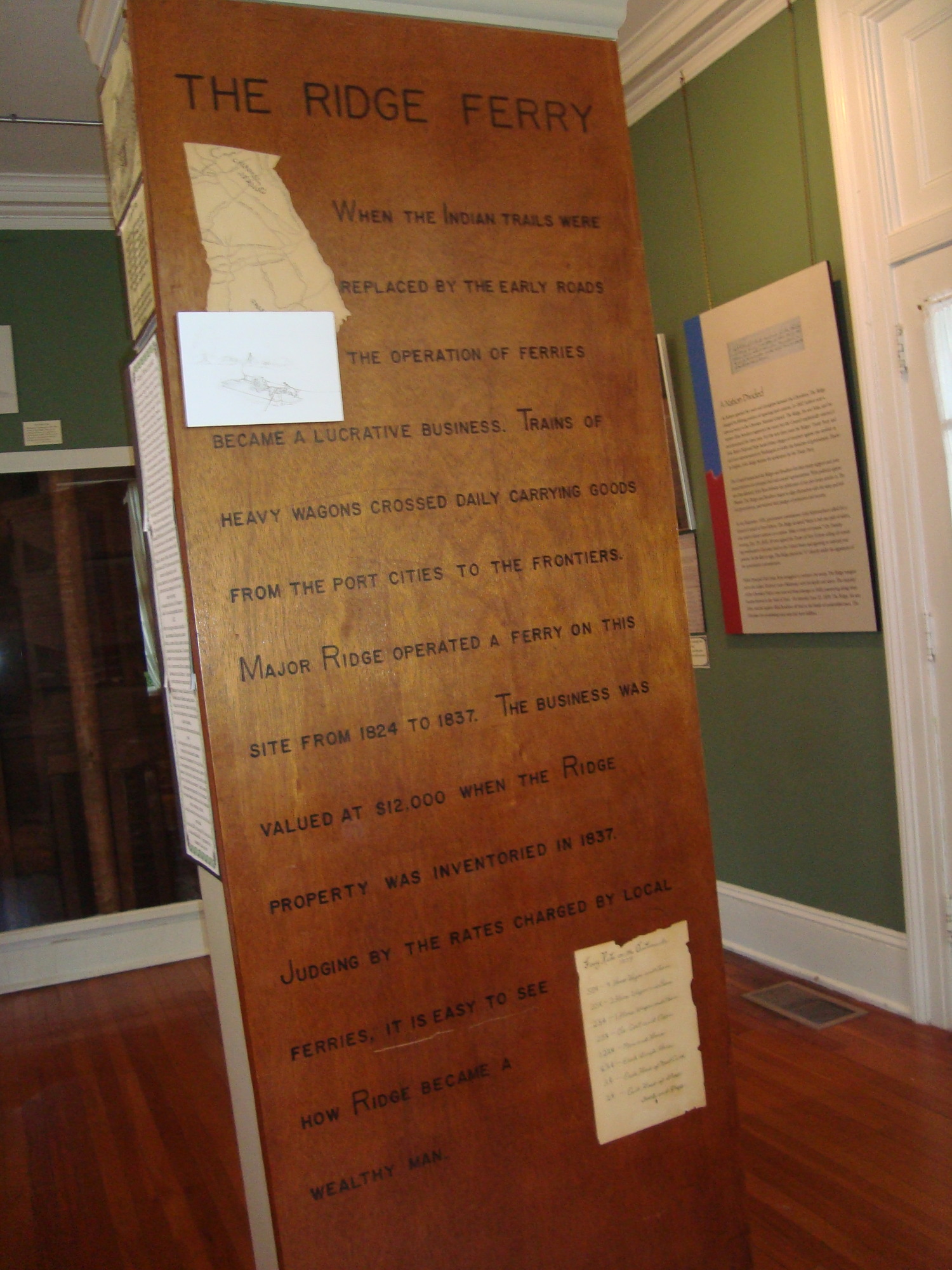 A wooden board with a message on it.