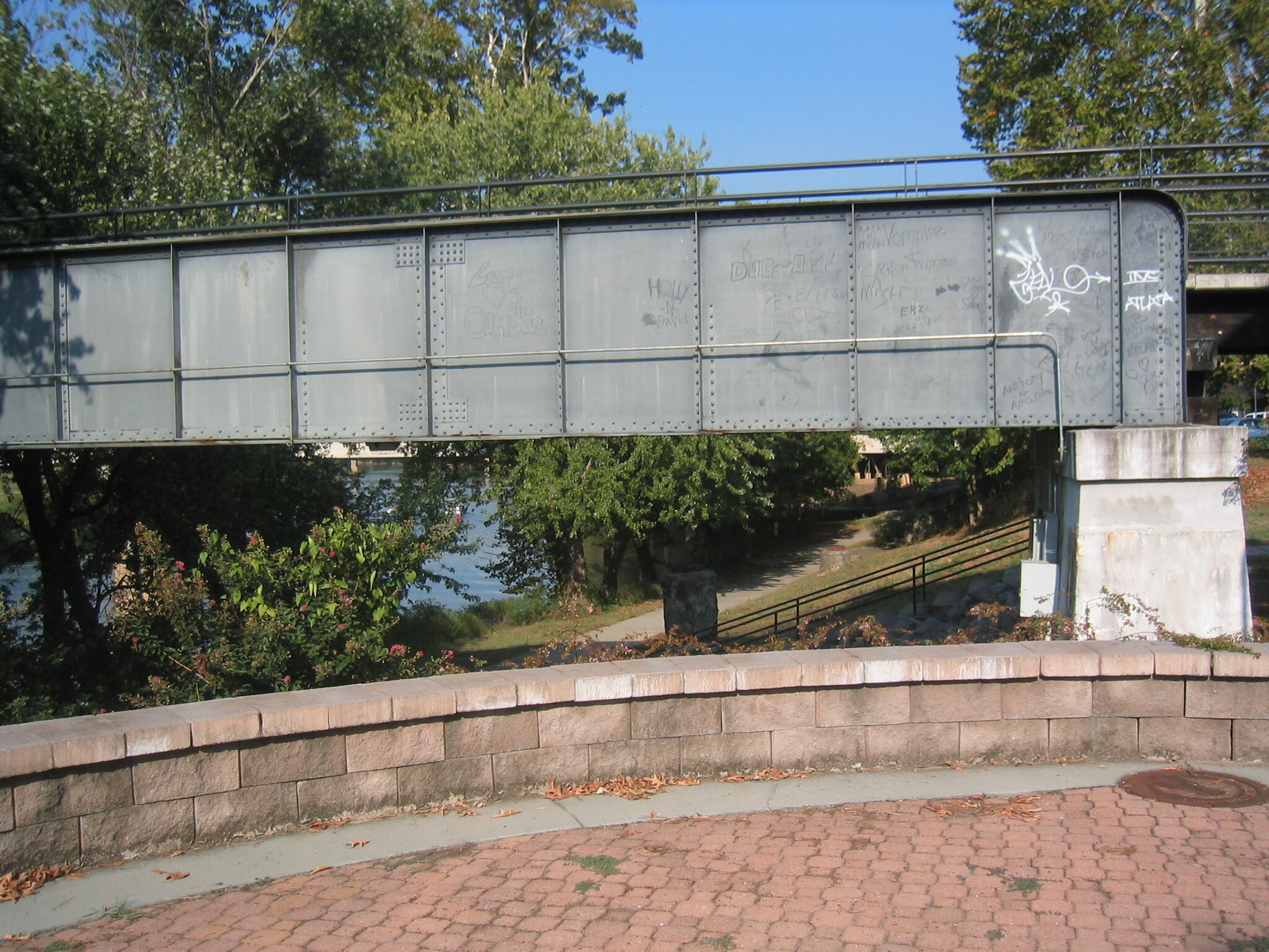 A bridge over a body of water.