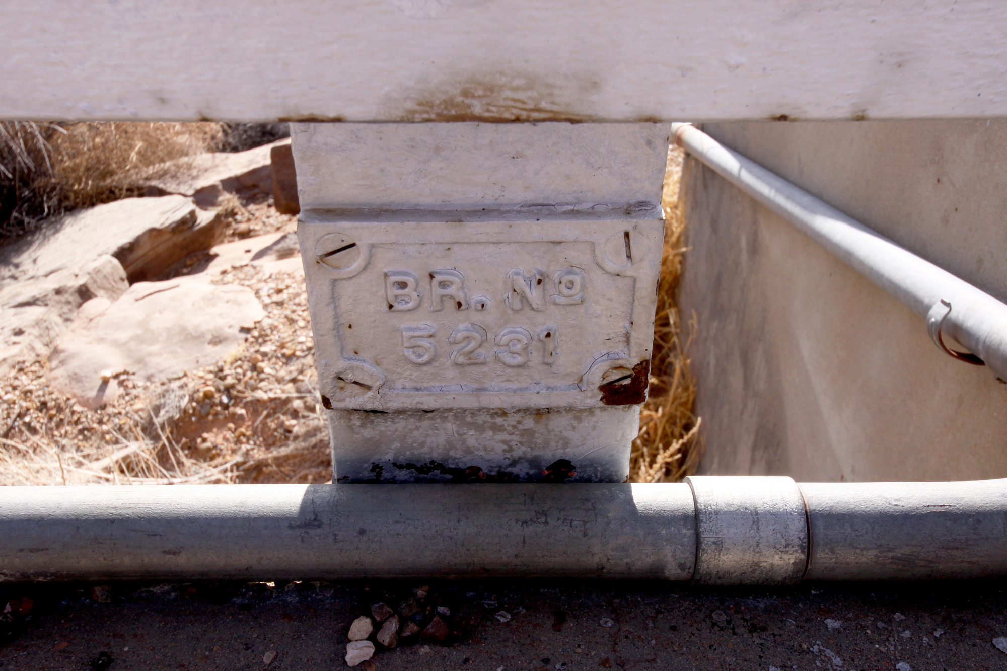 Steel Stringer bridge on Plaza Larga Creek just W. of bridge listed above.