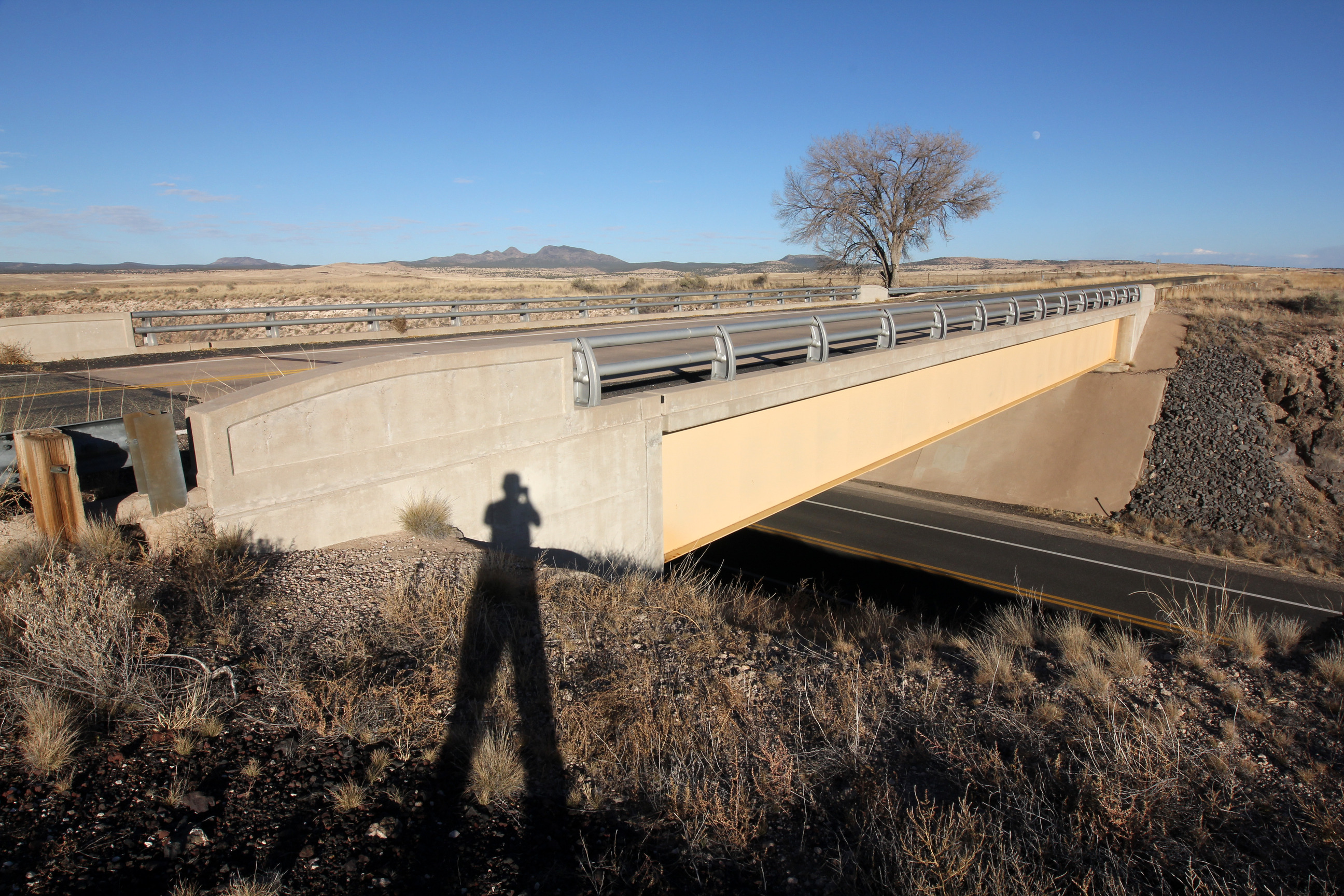 Bridge on Crookton Road at the E. end of Seligman over the I-40 access road.