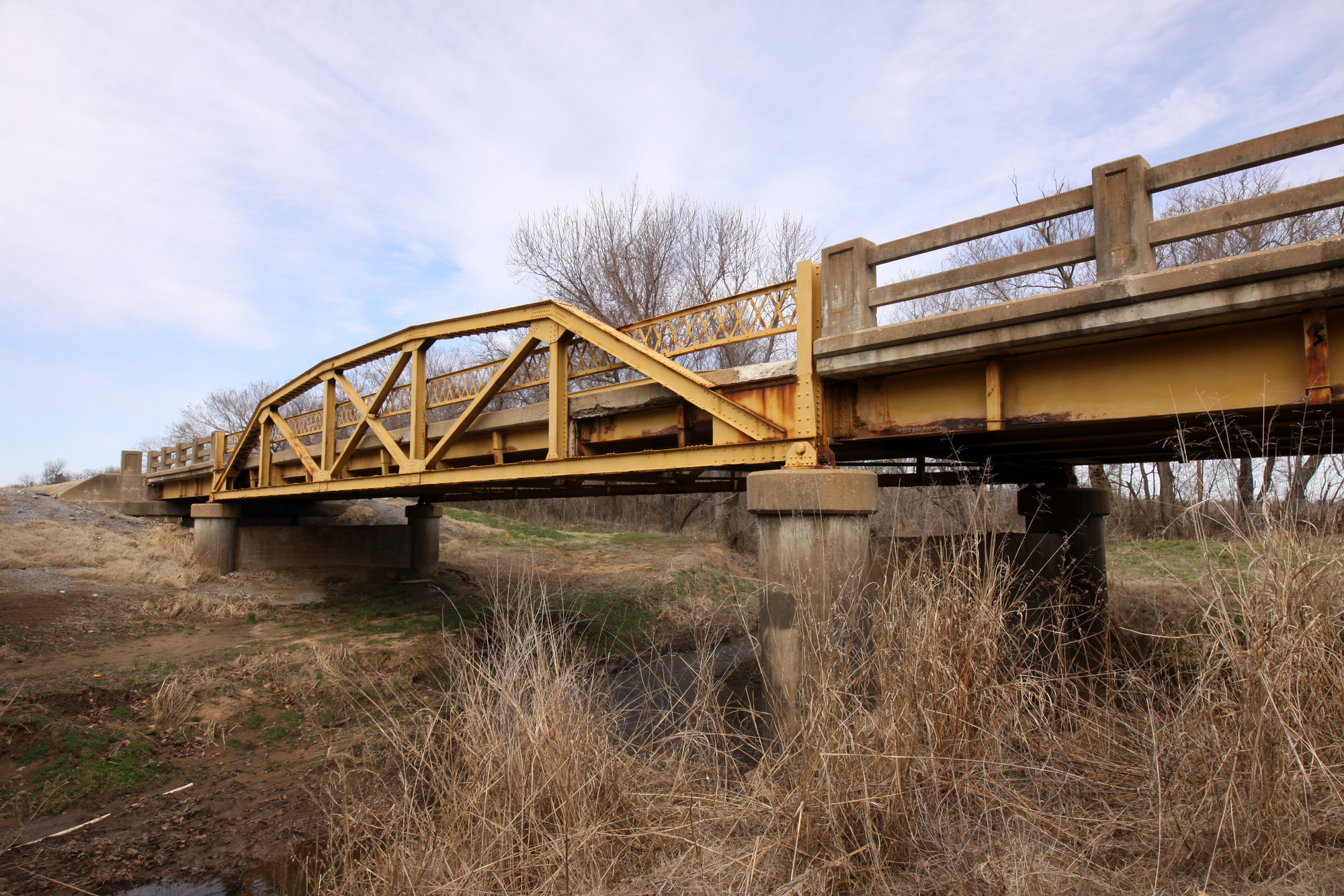 Lost Pony Truss Bridge on SH66 (1932 US 66 route) on Pryor Creek at Chelsea.