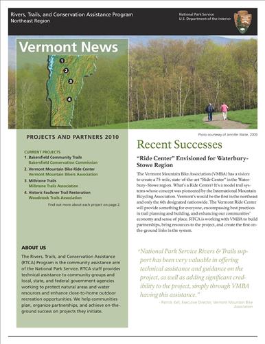 RTCA 2010 Vermont News