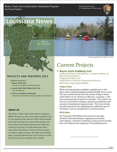 RTCA 2012 Louisiana News