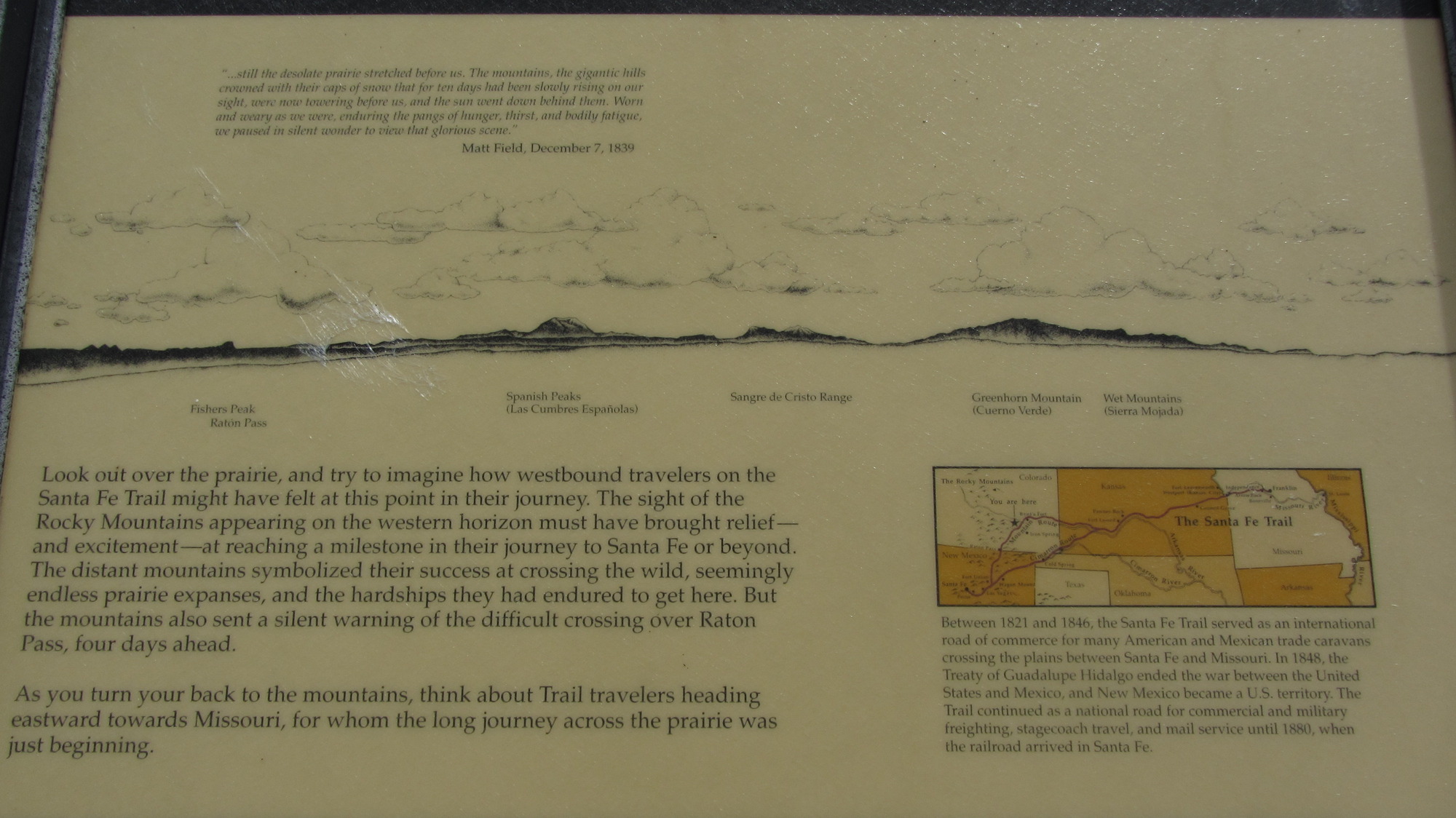 A wayside with a map on it.