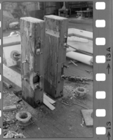 Condition survey of Alma (built 1891; scow schooner) before the restoration of 1980
