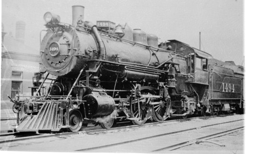 Atchison, Topeka & Santa Fe no. 1494 [4-4-2]