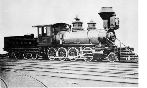 Atchison, Topeka & Santa Fe no. 0132 [2-8-0]