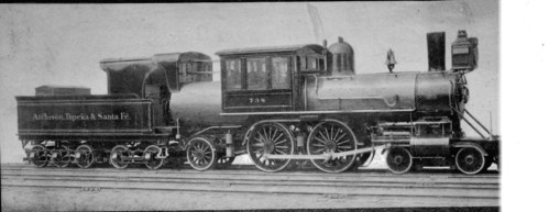 Atchison, Topeka & Santa Fe no. 0738 [4-4-2]