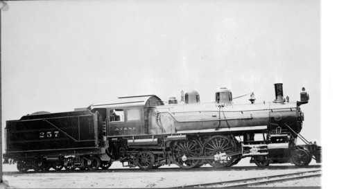 Atchison, Topeka & Santa Fe no. 0257 [4-4-2]