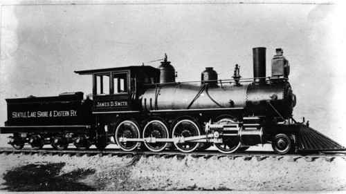 Seattle, Lake Shore & Eastern no. 09 [2-8-0 [B.C.]] Jas. D. Smith