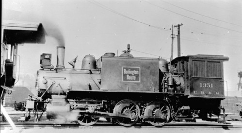 Chicago, Burlington & Quincy no. 1351 [0-6-0T]