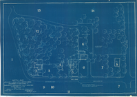 Sketch Plan, Revision of Roads, paths, Parking Areas, Enclosures & Buildings at Washington's Headquarters, Valley Forge Park