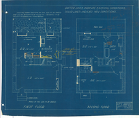 Supt's Quarters, Valley Forge Park: First & Second Floor Plans