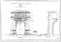 Memorial Arch at Valley Forge: Sheet 6, South Elevation