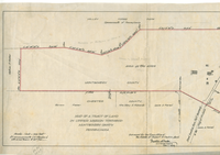Map of A Tract of Land In Upper Merion Township, Montgomery County, Pennsylvania Surveyed for the Executors of the Estate of Robert W. Pechin