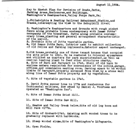 Sketch Plan, Revision of Roads, paths, Parking Areas, Enclosures & Buildings at Washington's Headquarters, Valley Forge Park