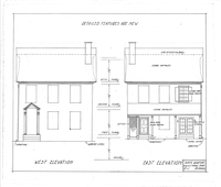 Supt's Quarters, Valley Forge Park: West/East Elevation