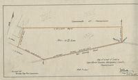 Map of a tract of Land in Upper Merion Township, Montogery County, Pennsylvania.  Land Tract Port Kennedy Road